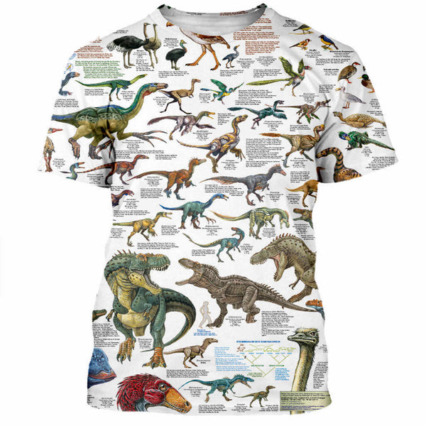 T-shirt Dinosaure Full Print