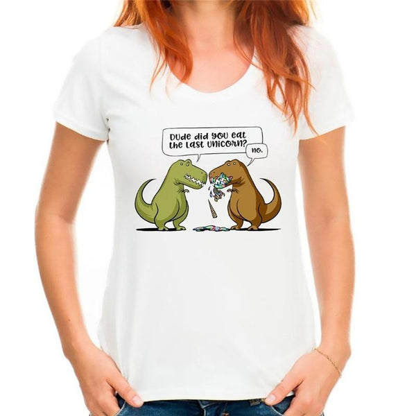 tee-shirt dinosaure femme rigolo