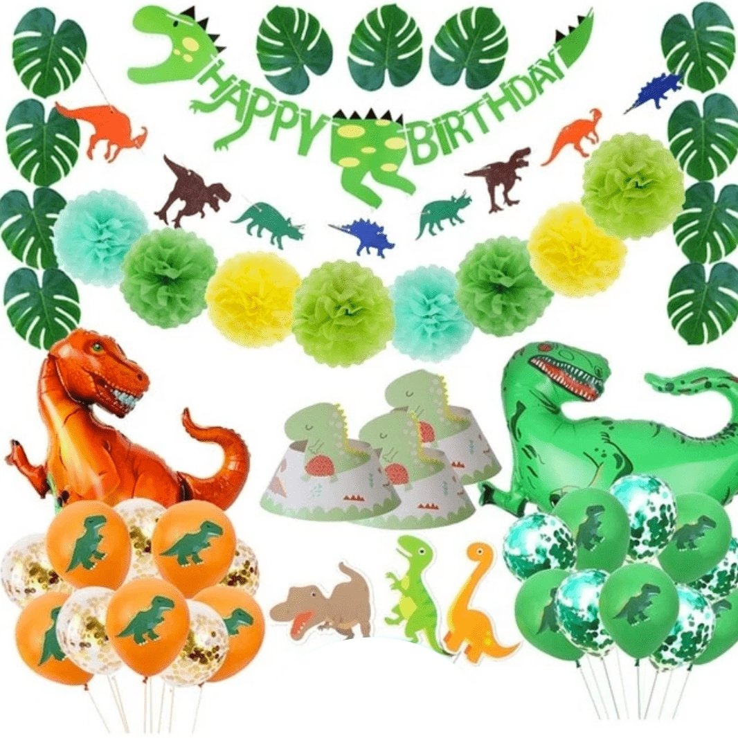 Decoration anniversaire - Dinosaure - Chez Mamie Gigi