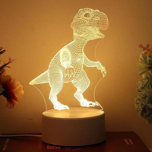 La lampe frontale originale à DEL DinoBryte - Lampe frontale dinosaure T-Rex  pour enfants