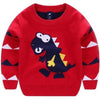 Pull Couleur Dinosaure Rouge