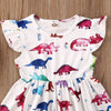 Robe fille d’été dinosaure