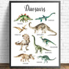 cadre affiche dinosaure