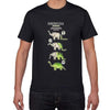 T-shirt Dinosaure Évolution Noir