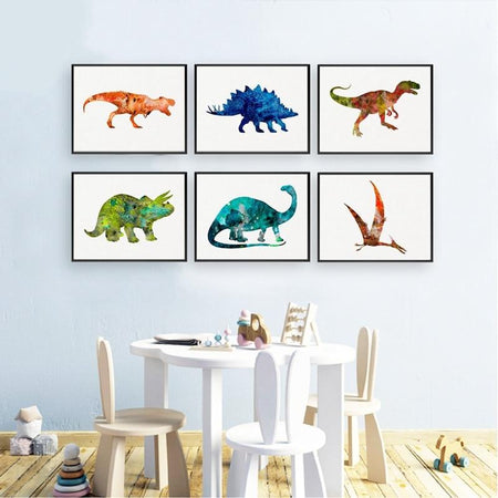 Image en Peinture pour Chambre Dinosaure