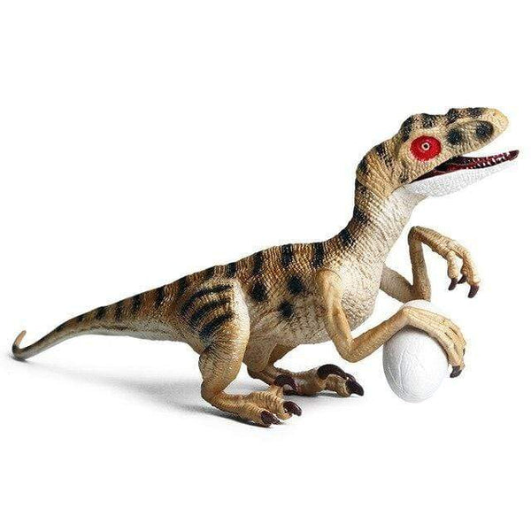 figurine dinosaure velociraptor oeuf