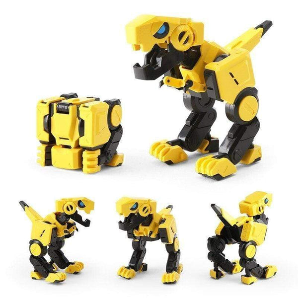 Jouet Dinosaure Cube Transformable Jaune