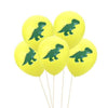 Ballons Anniversaire Dinosaure Jaunes