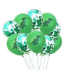 Ballons Anniversaire Dinosaure Confetti Vert