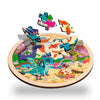 puzzle rond dinosaure
