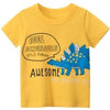 T-Shirt Dinosaure Enfant Jaune