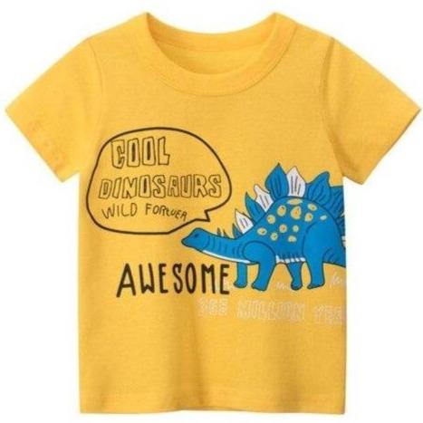 T-Shirt Dinosaure Enfant Jaune