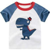 T-Shirt Petit Dinosaure Bleu