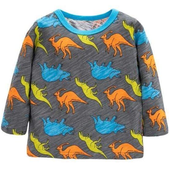 T-Shirt Dinosaures Coloriés