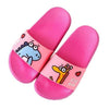 Chaussons Dinosaures Amoureux Fuchsia