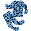 Pyjama Motifs Dinosaures Bleu et Noir