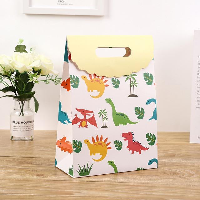 Sachet cadeau pour fête anniversaire enfant Dinosaure REF/7540