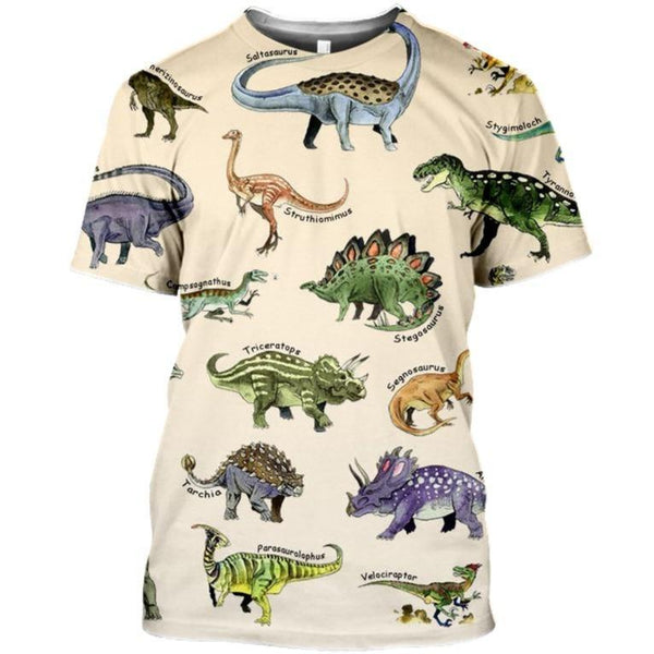 Tee shirt dinosaure collection