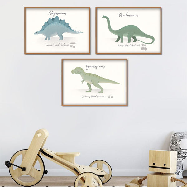 Chambre avec Tableaux Dinosaures