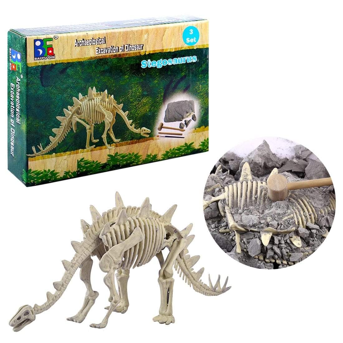 Jouet Dinosaure Kit de Fouille Stegosaurus