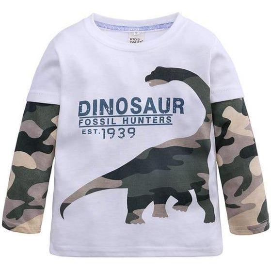 T-shirt Dinosaure Chercheur de Fossiles