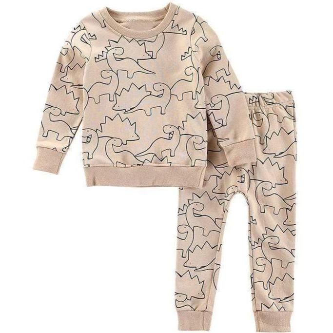 Pyjama Dinosaure Marron