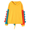 Pull Dinosaure Adulte jaune