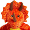 tete deguisement triceratops orange
